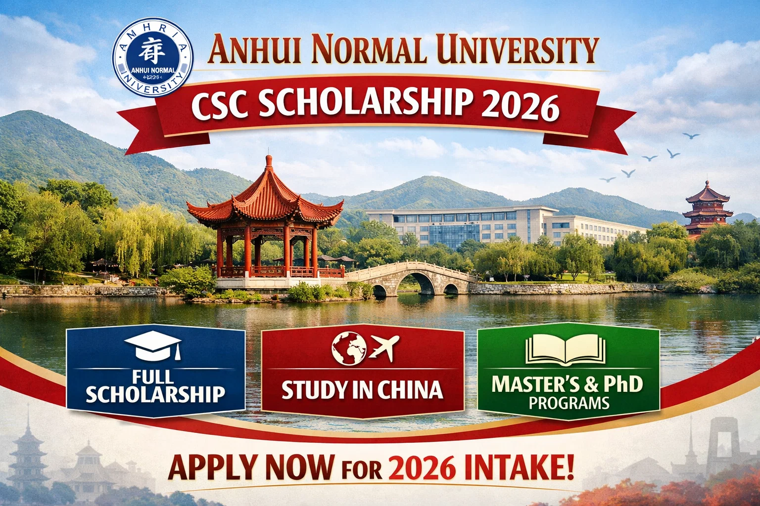 Anhui Normal University CSC Scholarship 2026