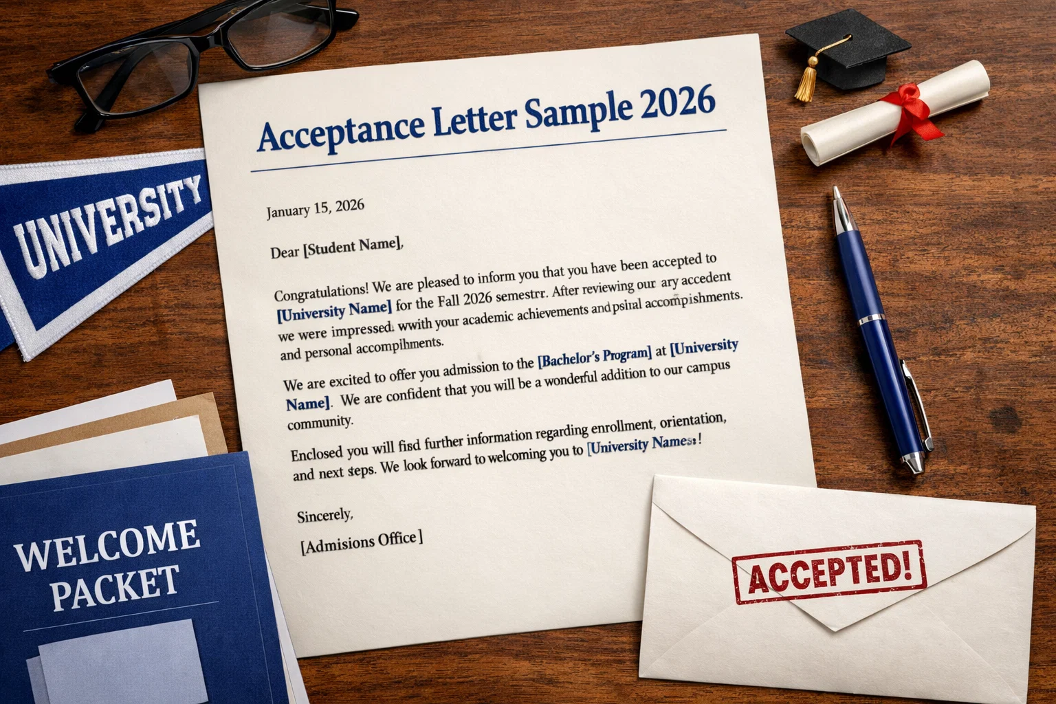 Acceptance Letter Sample 2026