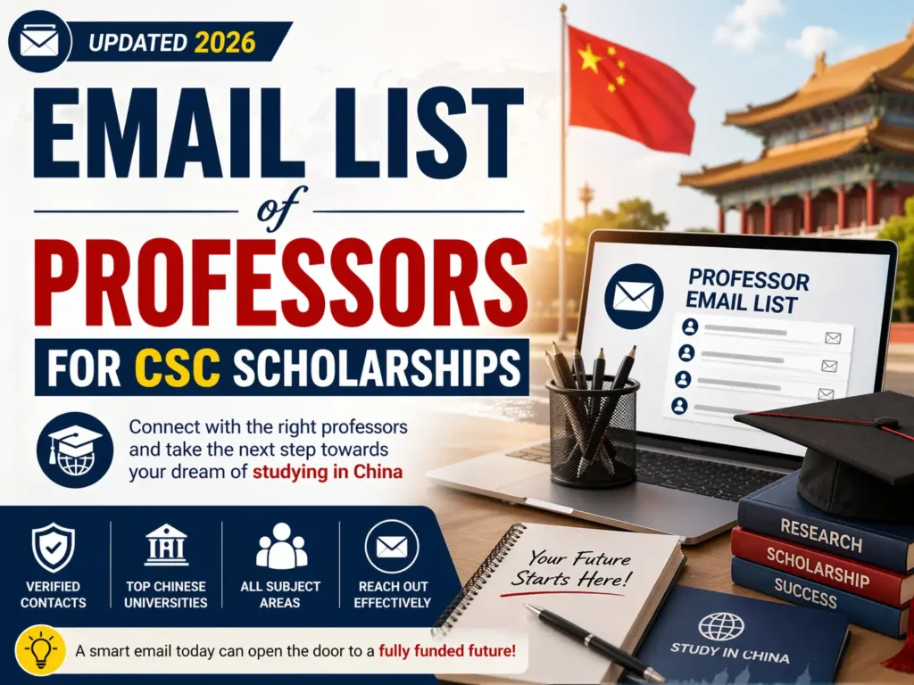 Email List of Professors for CSC Scholarships