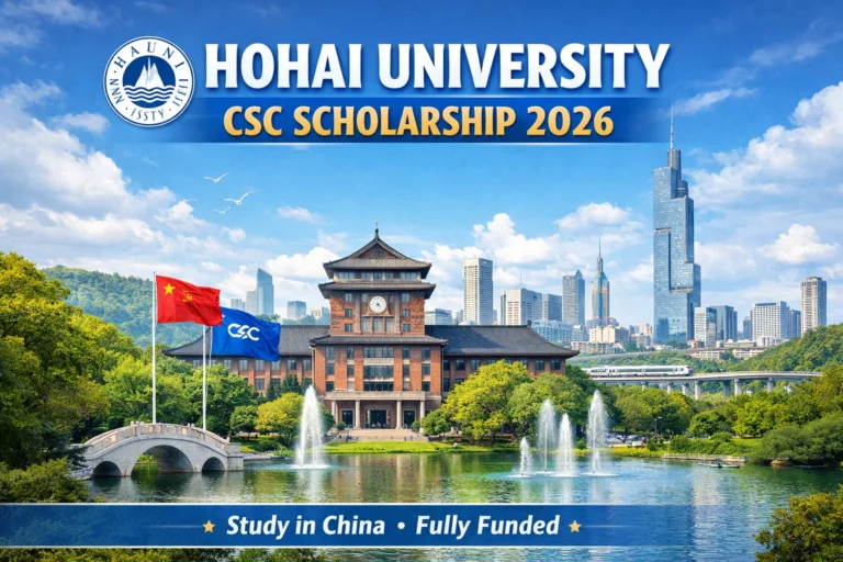 Hohai University CSC Scholarship 2026
