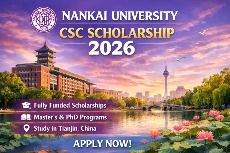 Nankai University CSC Scholarship 2026