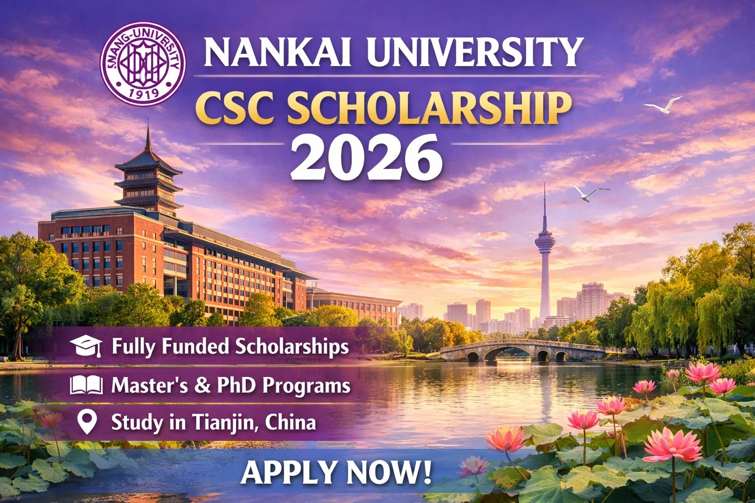 Nankai University CSC Scholarship 2026